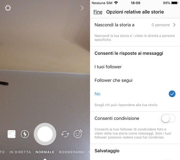 Come nascondere la storia di Instagram a tutti