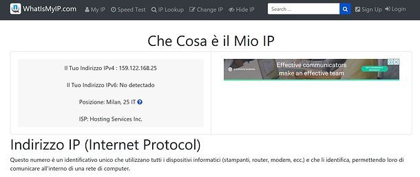 Indirizzo IP