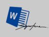 Come firmare un documento Word