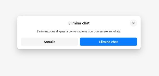 Come cancellare tutti i messaggi inviati su Messenger contemporaneamente