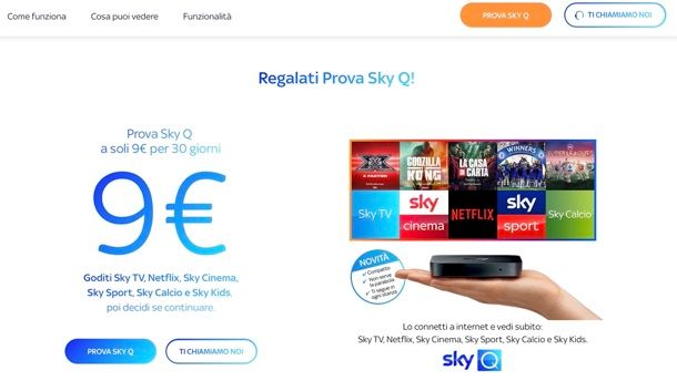 Prova Sky Q