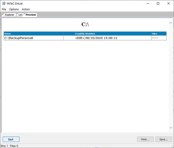 Altri strumenti per elencare file su Windows