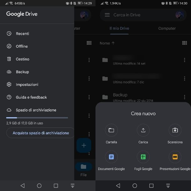 Google Drive per Android