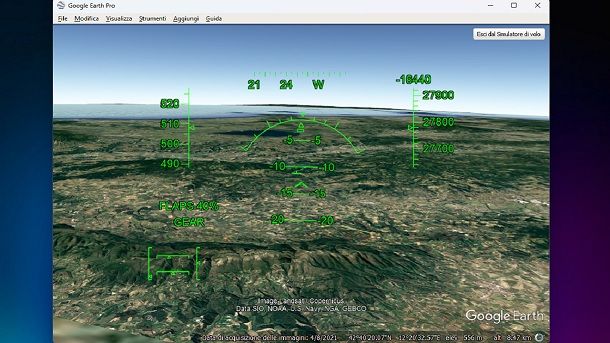Simulatore di volo Google Earth gratis