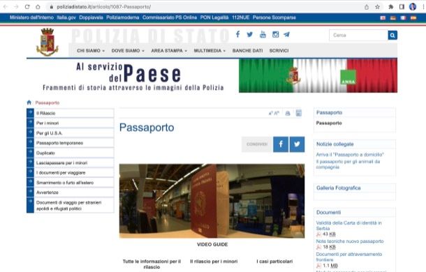 Come fare il passaporto online