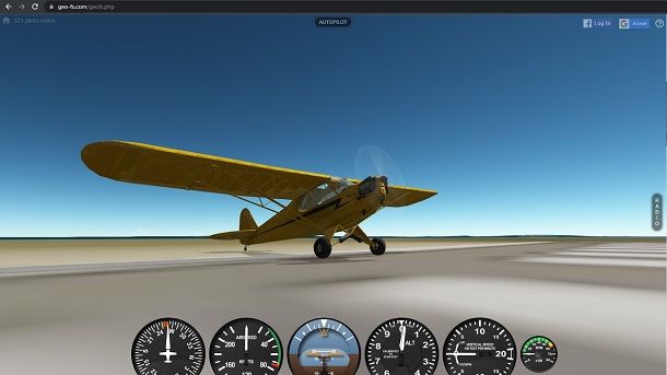 Simulatore di volo online GeoFS