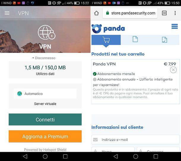 Abbonamento Panda Mobile Security