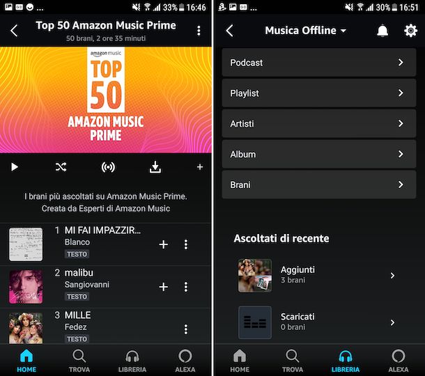 Amazon Music app Android