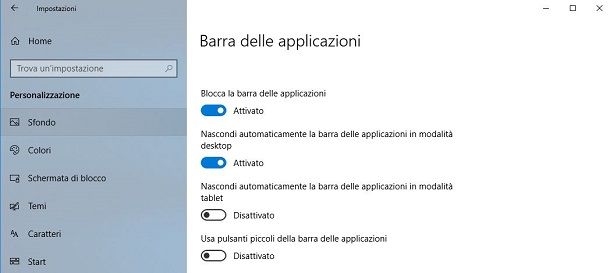 Come visualizzare la barra degli strumenti