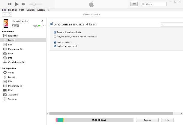 Scaricare musica su iPhone da PC