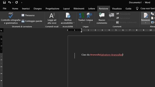 Revisione Word