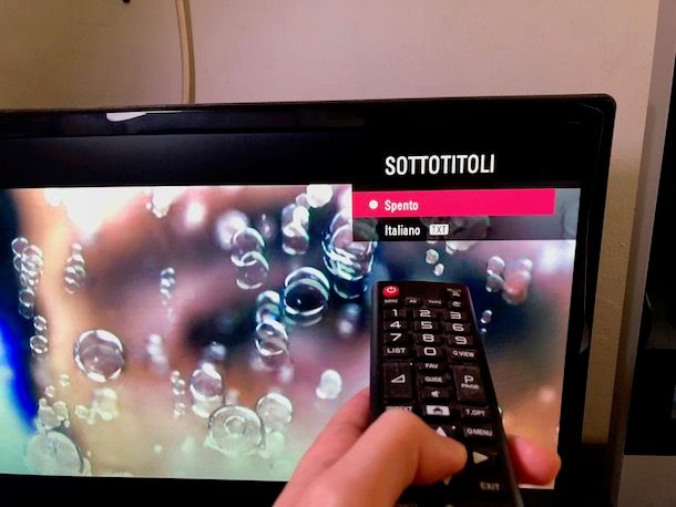 Come togliere i sottotitoli dalla TV LG