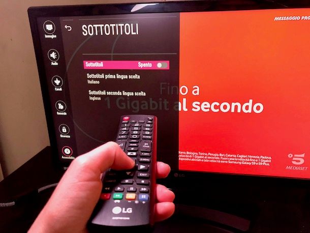 Come togliere i sottotitoli dalla TV LG