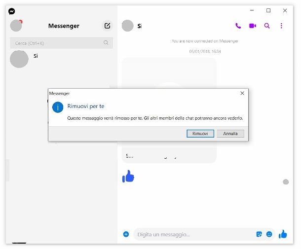 Messenger client