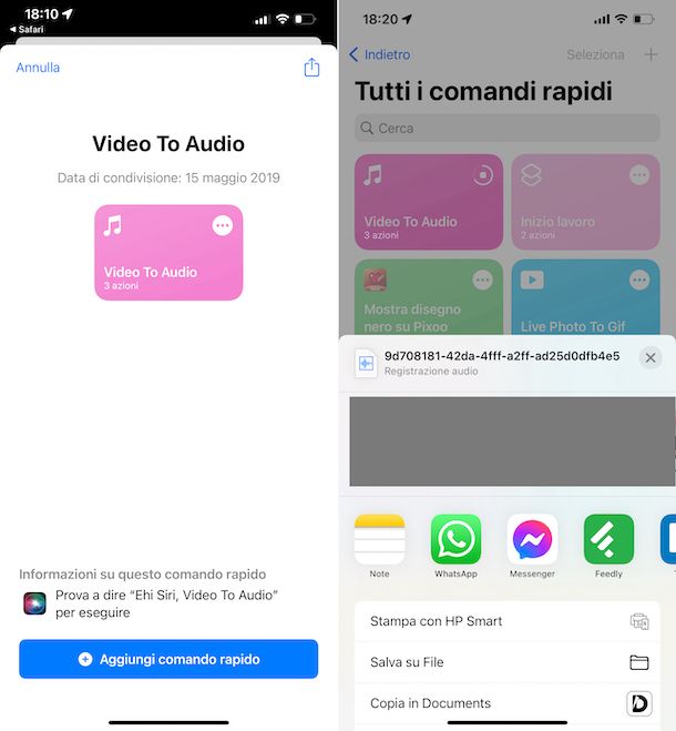 Comandi iOS