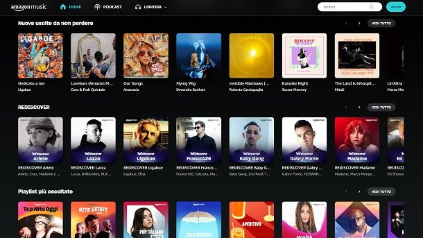 Ascolto offline Amazon Music Unlimited