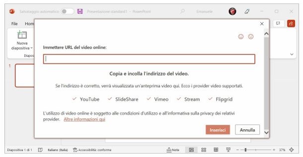 PowerPoint Windows video YouTube