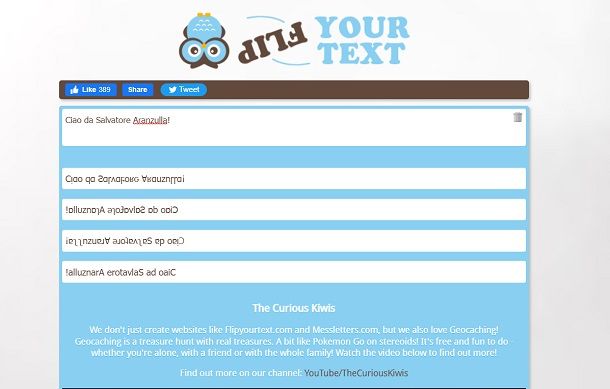 Flip Your Text (Online)