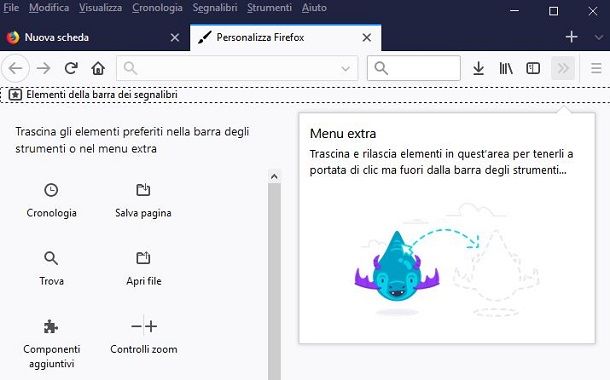 Come visualizzare la barra degli strumenti