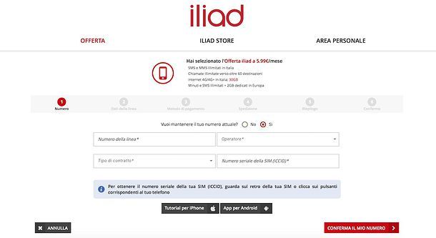 Come passare a Iliad