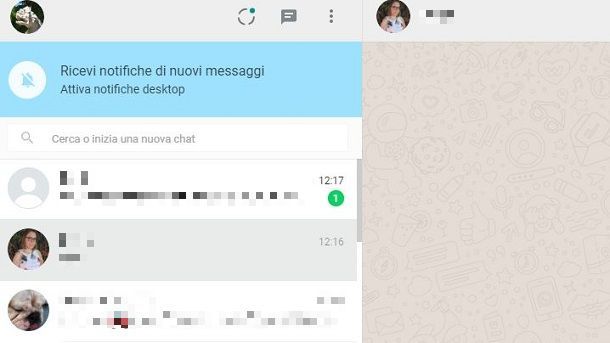 Notifiche WhatsApp PC