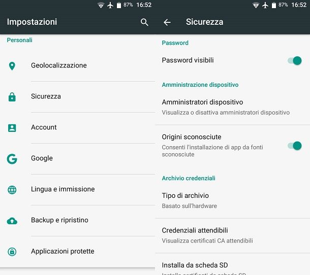 Come tornare alla versione precedente di un'app