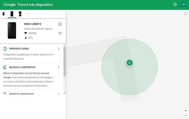 In che modo Maps individua la posizione attuale