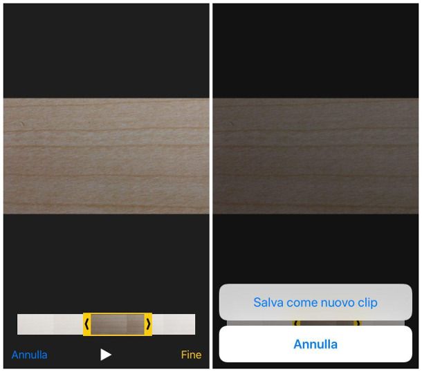 Tagliare un video senza scaricare programmi su iPhone e iPad