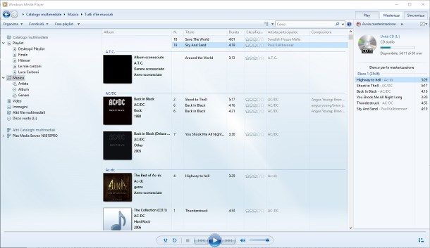 Come masterizzare un CD con Windows Media Player