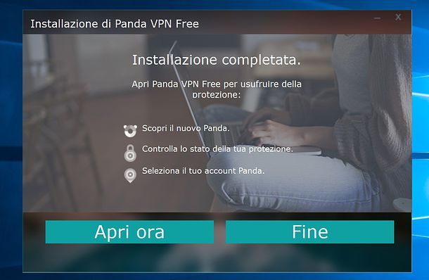 Installazione Panda VPN