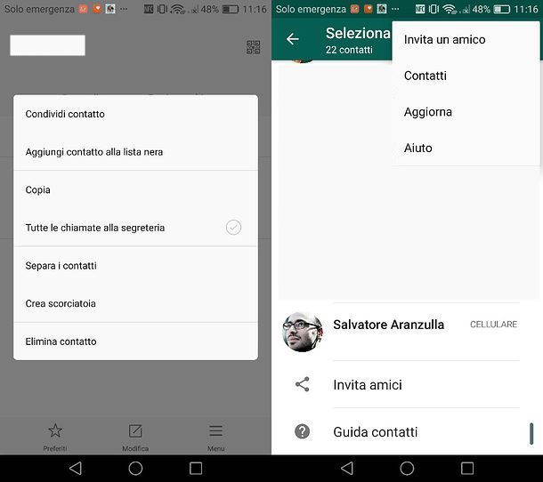 Come eliminare un contatto dal server di WhatsApp