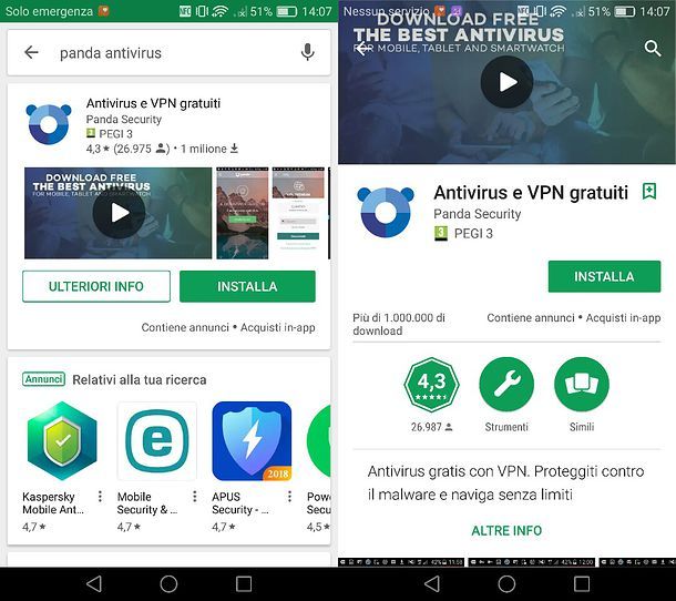 Panda VPN per Android