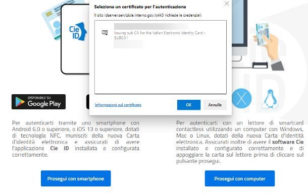 Come accedere al sito INPS con Carta Identità Elettronica