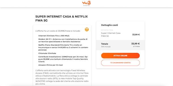 Come attivare Netflix con WINDTRE