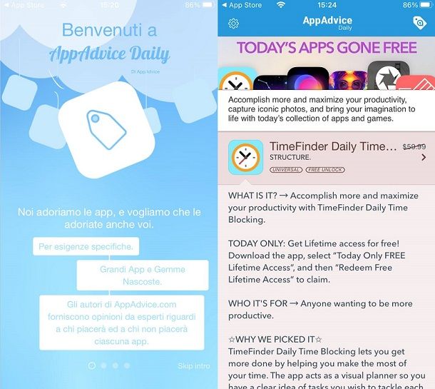 Apps Gone Free AppAdvice Daily App a pagamento gratis iPhone