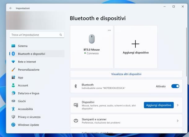 Come collegare Bluetooth