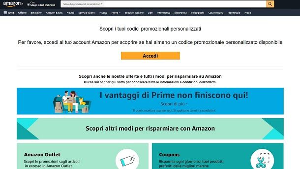 Codici personalizzati Amazon