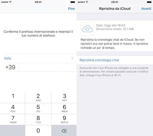 Trasferire WhatsApp tra iPhone