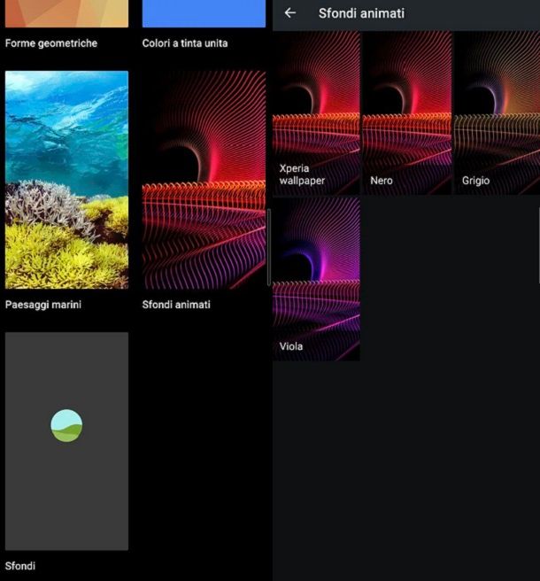 Altre applicazioni per sfondi animati Android Google Sfondi