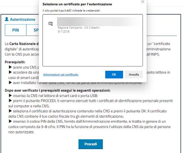 Come accedere al sito INPS con Tessera Sanitaria abilitata CNS