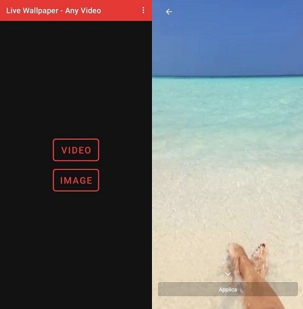 Live Wallpaper Any Video Android sfondi animati