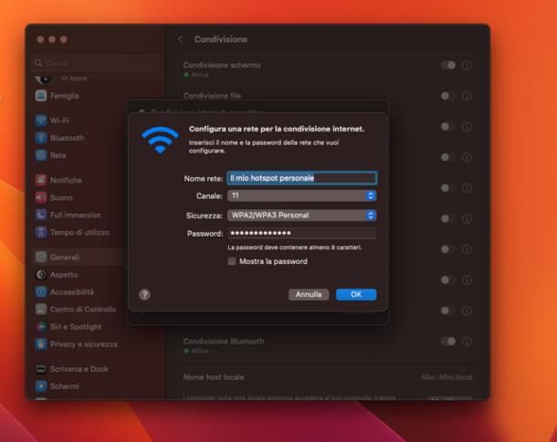 Come usare hotspot su Mac