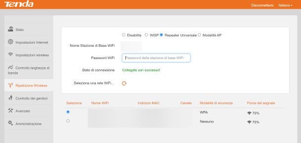 Come configurare ripetitore WiFi Tenda