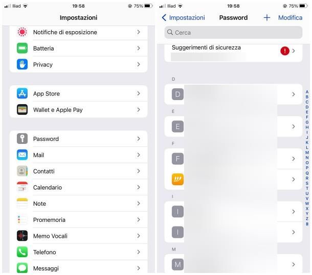Come scoprire password email iPhone