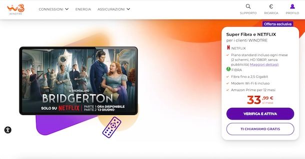 Super Fibra e Netflix