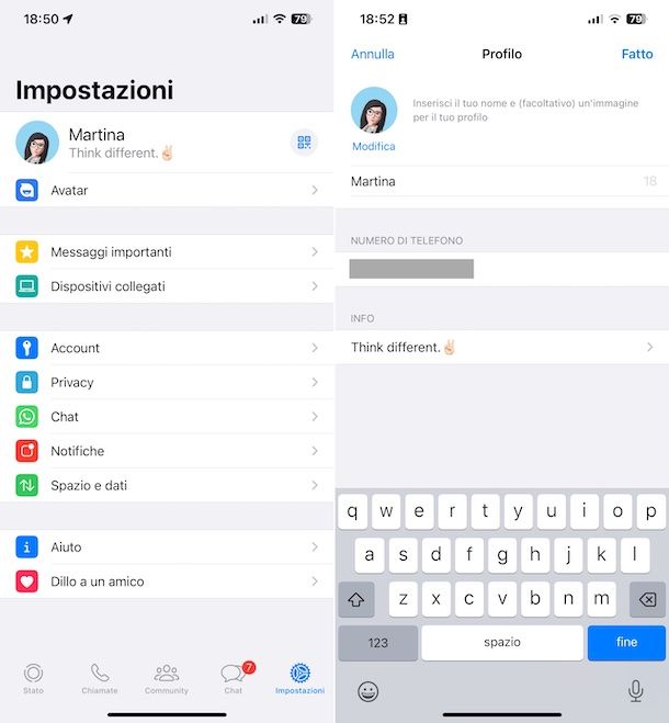 WhatsApp iPhone