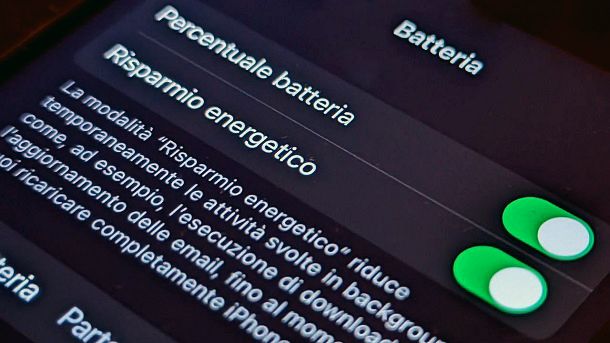 Aumentare durata batteria iPhone