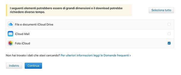 Download foto da sito Apple