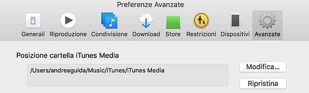 Cartella iTunes