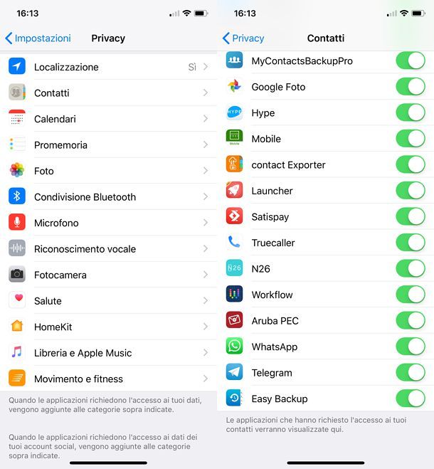 Come sincronizzare contatti di iPhone con WhatsApp